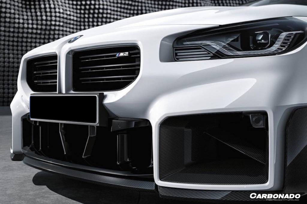 2021-UP BMW M2 G87 OD-MP Style Dry Carbon FIber Front Bumper Air Inlet Trim