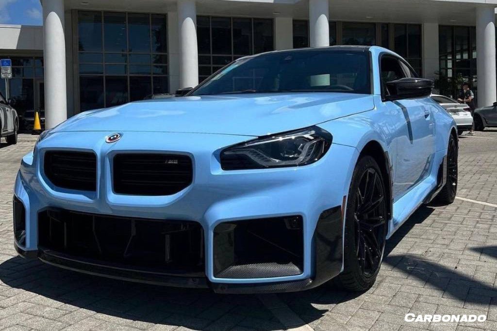 2021-UP BMW M2 G87 OD-MP Style Dry Carbon FIber Front Bumper Air Inlet Trim