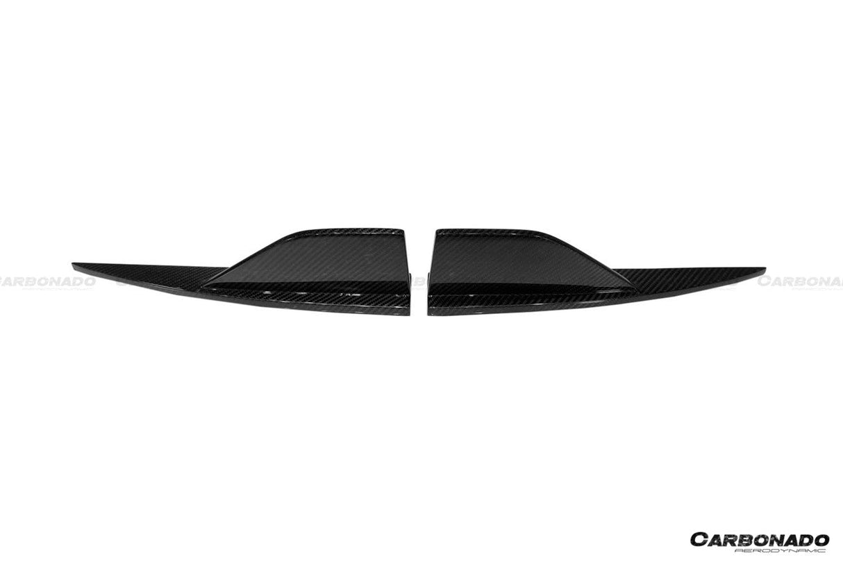 2021-UP BMW M2 G87 OD Style Dry Carbon FIber Rear Bumper Splitter Winglets