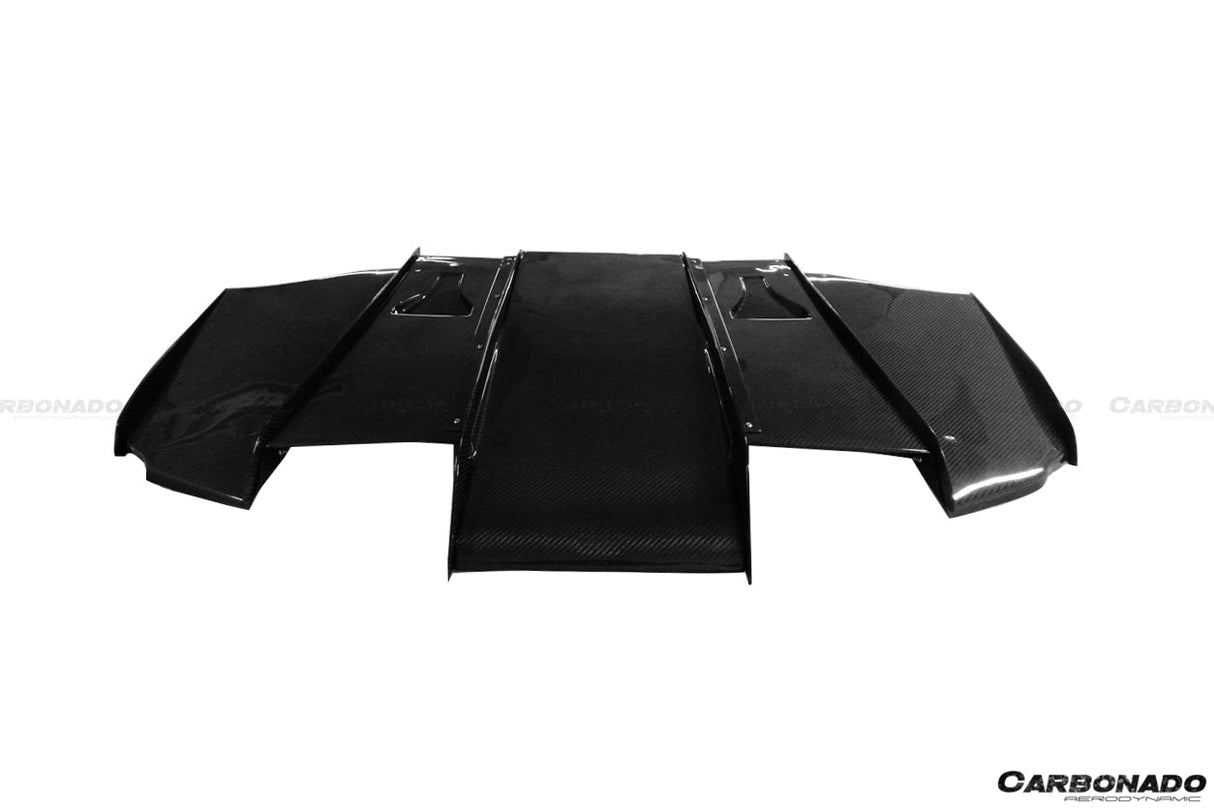 2008-2012 BMW M3 E92 E93 VA Style Carbon Fiber Rear Diffuser with Lip