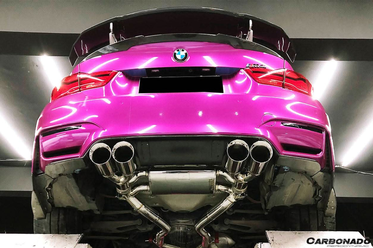 2014-2020 BMW M3 F80 M4 F82 SM Style Carbon Fiber Rear Lip