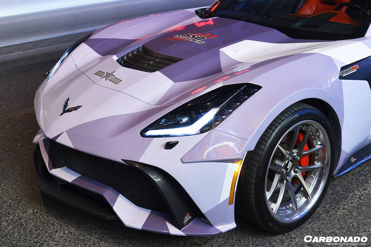 2013-2019 Corvette C7 Z51 OE Style Carbon Fiber Hood Vent