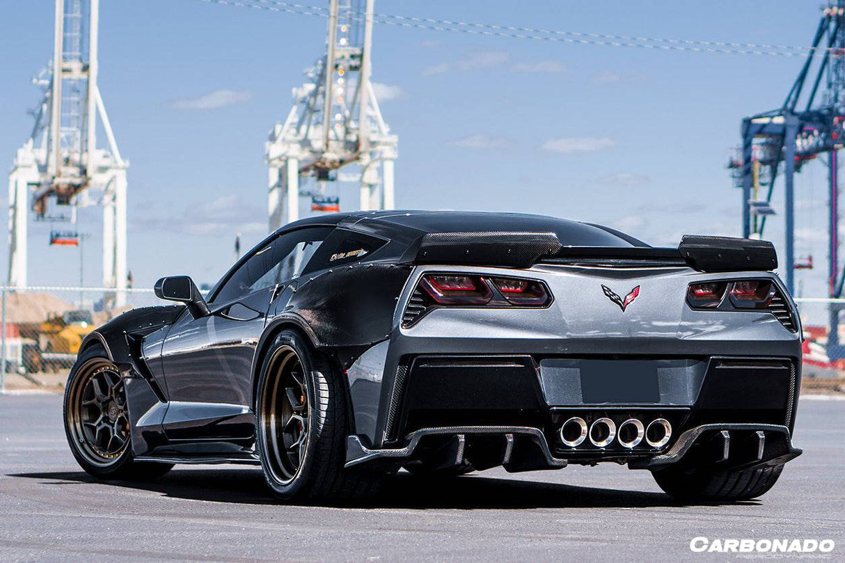 2013-2019 Corvette C7 Z51 Z06 Grandsport Carbon Fiber Trunk Spoiler