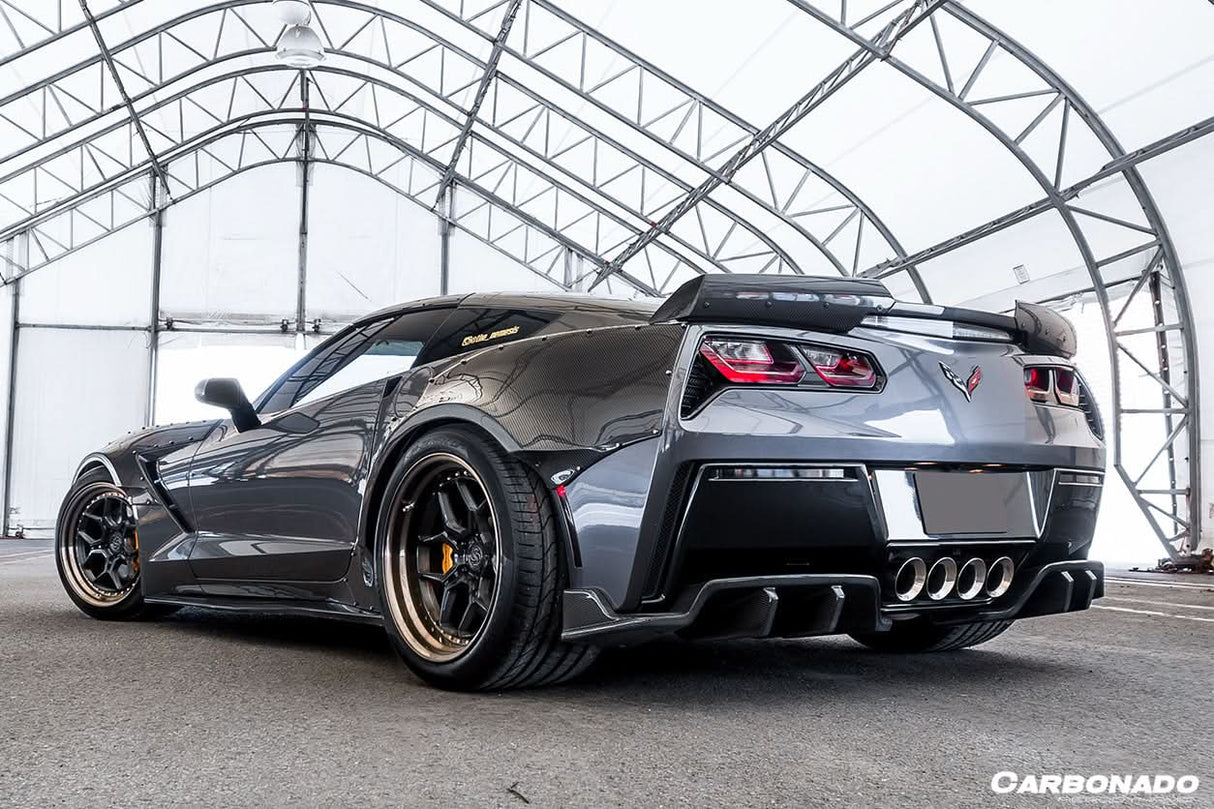 2013-2019 Corvette C7 Z51 Z06 Grandsport Carbon Fiber Trunk Spoiler