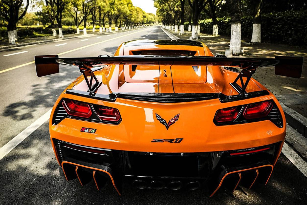 2013-2019 Corvette C7 Z51 Z06 Grandsport AR Style Carbon Fiber Trunk Spoiler