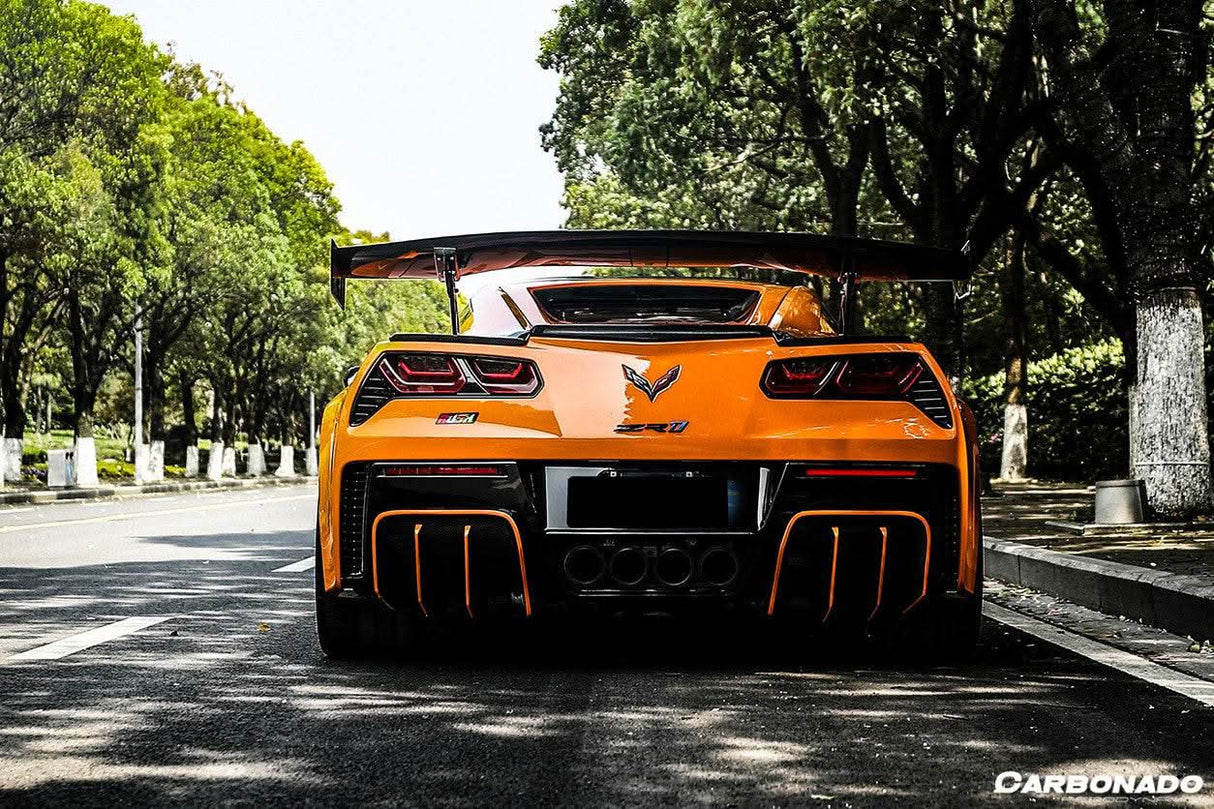 2013-2019 Corvette C7 Z51 Z06 Grandsport AR Style Carbon Fiber Trunk Spoiler