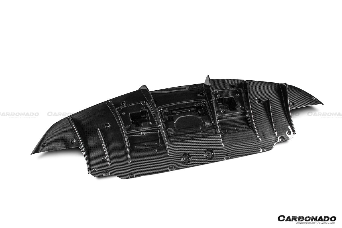 2019-2024 Ferrari F8 OEM Style Dry Carbon Fiber Rear Diffuser Lip
