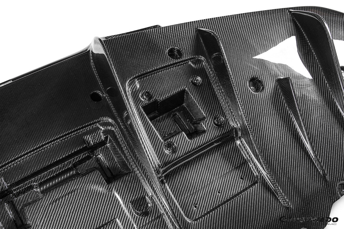 2019-2024 Ferrari F8 OEM Style Dry Carbon Fiber Rear Diffuser Lip
