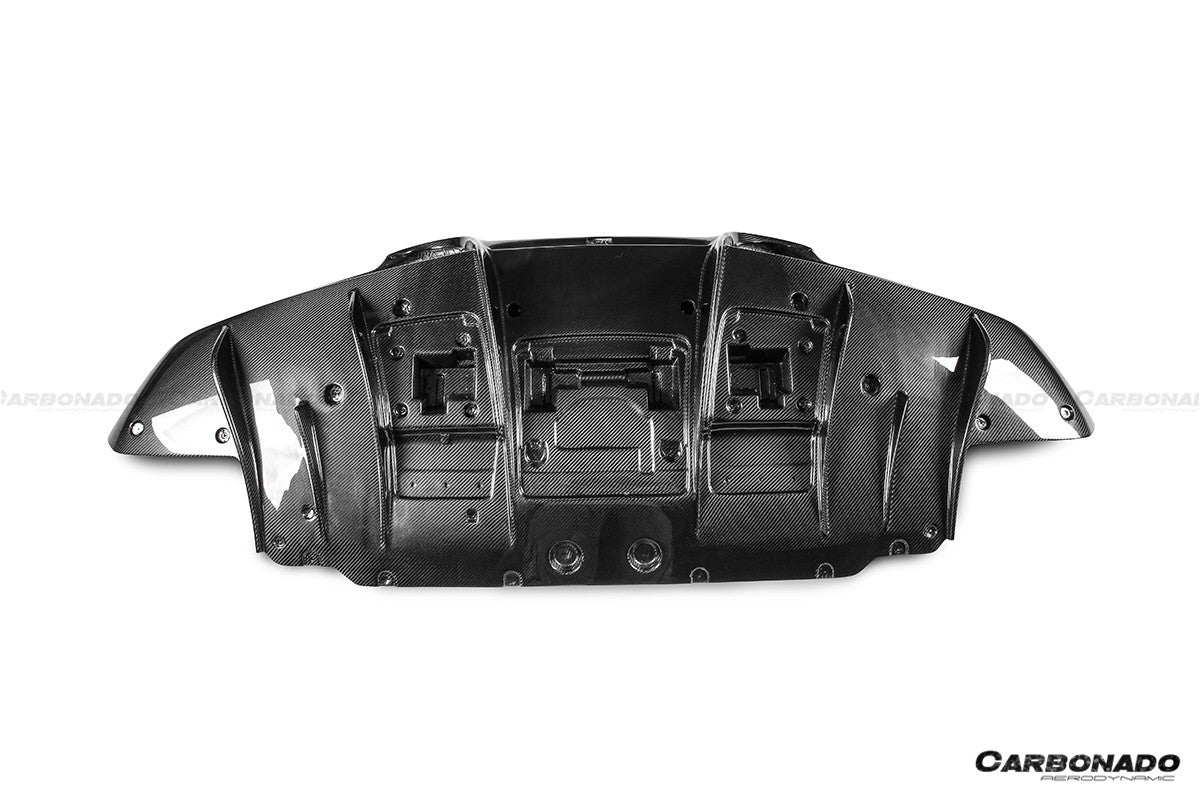 2019-2024 Ferrari F8 OEM Style Dry Carbon Fiber Rear Diffuser Lip