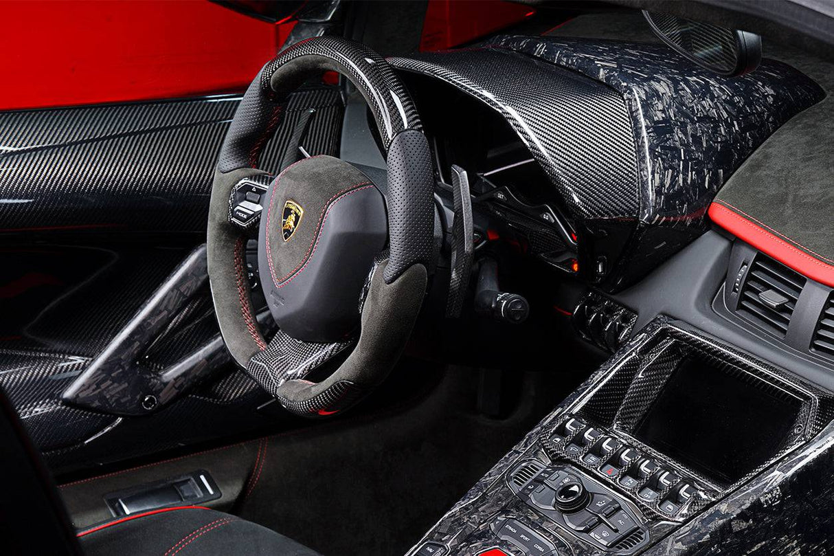 2011-2016 Lamborghini Aventador LP700 Coupe Roadster OEM Style Carbon Fiber Instrument Surround Panel Cover