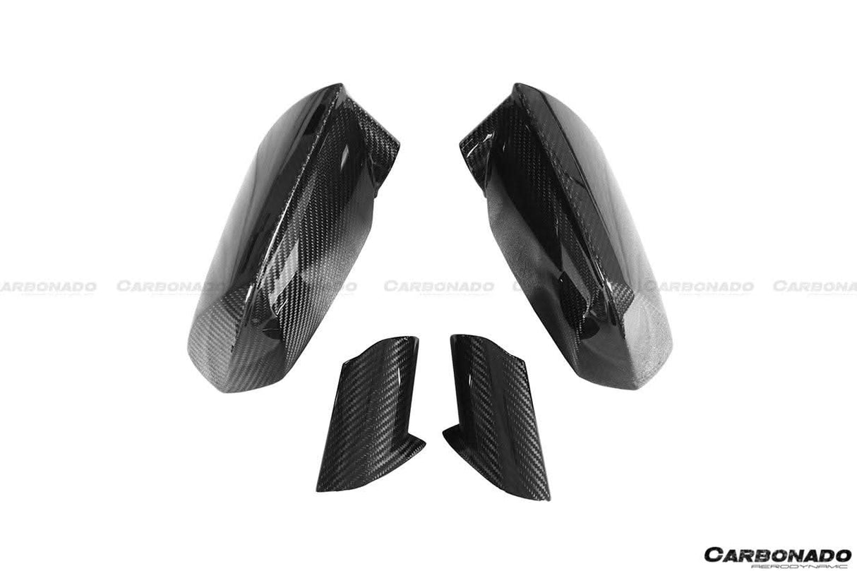2011-2022 Lamborghini Aventador Dry Carbon Fiber Mirror Cover Replacement Carbonado (OEM)| LP700, LP720, LP740, LP750, ,SVJ