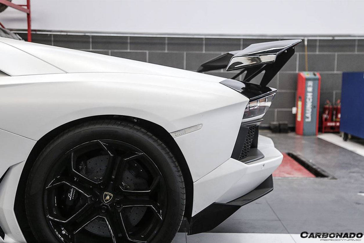 2011-2022 Lamborghini Aventador LP700 LP750 LP740 LP720 LP780 Coupe Roadster RZS Style Carbon Fiber Trunk Spoiler
