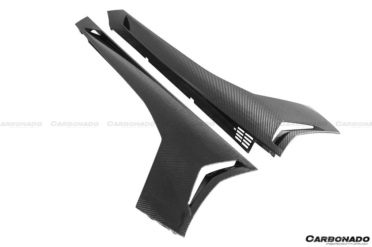 2011-2021 Lamborghini Aventador LP700 LP740 Coupe Roadster OEM Style Carbon Fiber Side Skirts