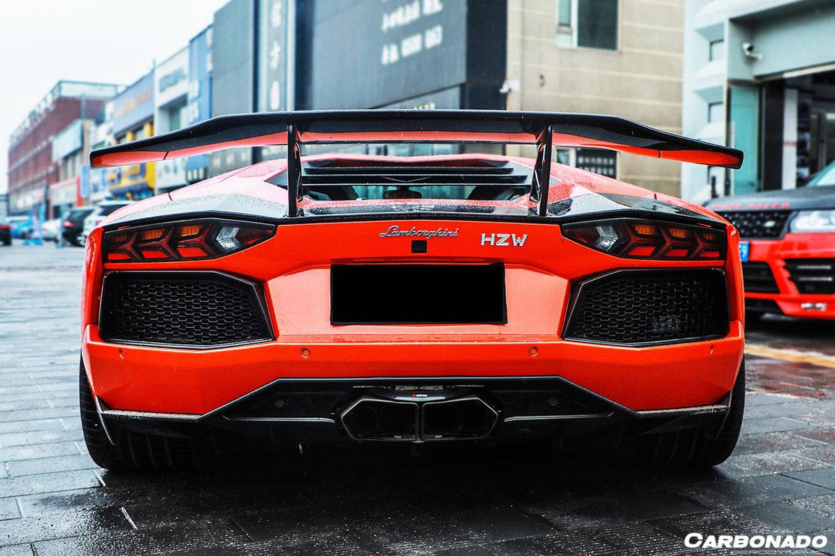 2011-2022 Lamborghini Aventador LP700|LP750|LP740|LP720|LP780 Coupe Roadster DC Style Carbon Fiber Trunk Spoiler