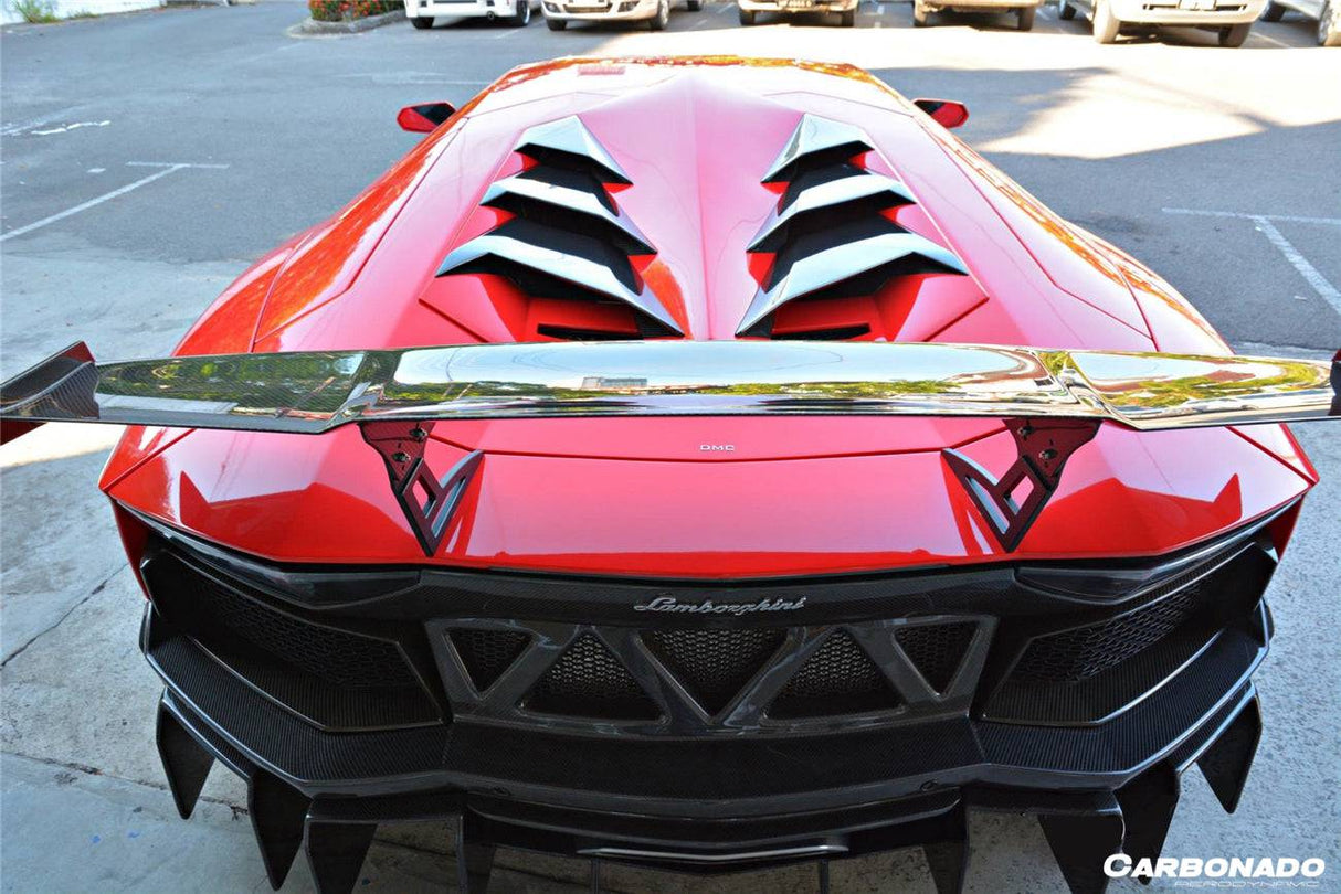 2011-2016 Lamborghini Aventador LP700 Coupe DM Style Carbon Fiber Engine Trunk