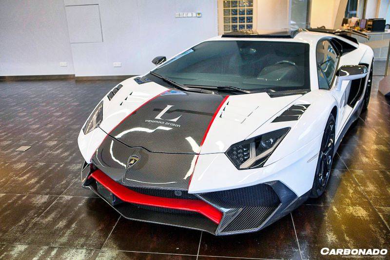 2011-2021 Lamborghini Aventador LP700 LP740 Coupe Roadster OEM Style Carbon Fiber Front Hood Vent