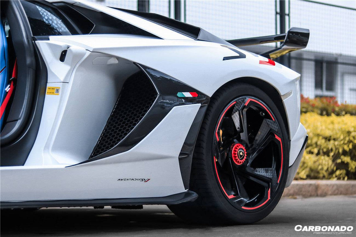 2011-2021 Lamborghini Aventador LP700 LP740 LP750 Coupe Roadster SVJ Style Part Dry Carbon Fiber Side Skirts
