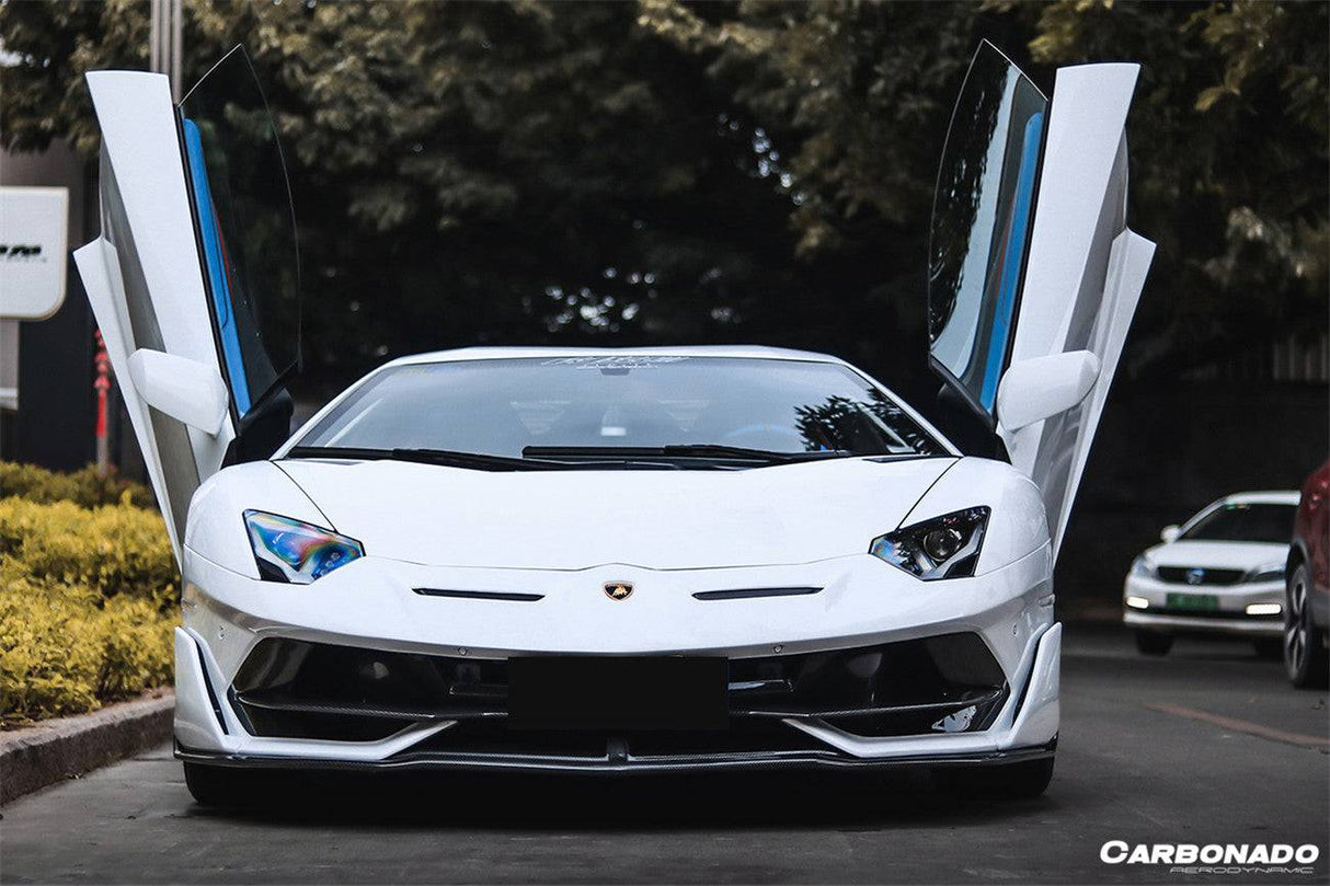 2011-2021 Lamborghini Aventador LP700 LP740 LP750 Coupe Roadster SVJ Style Part Dry Carbon Fiber Front Bumper
