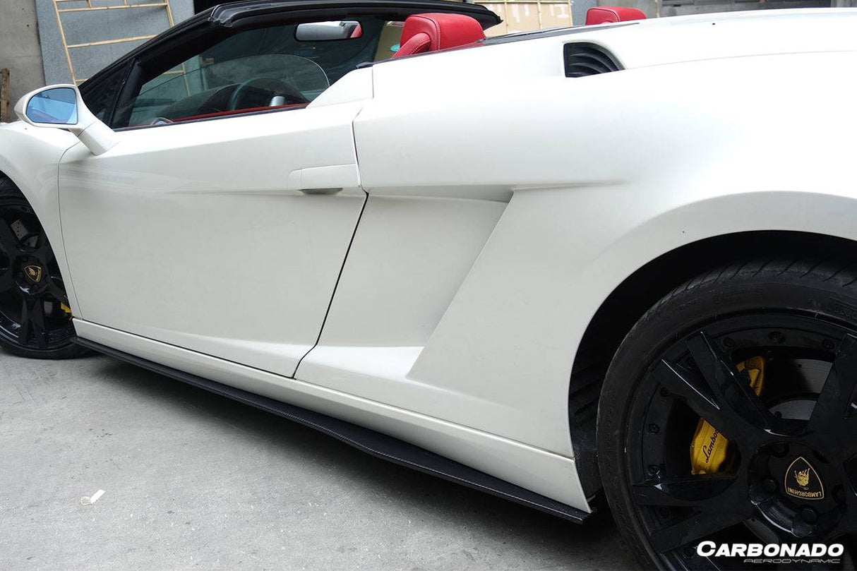 2004-2014 Lamborghini Gallardo LP570 Style Side Skirts