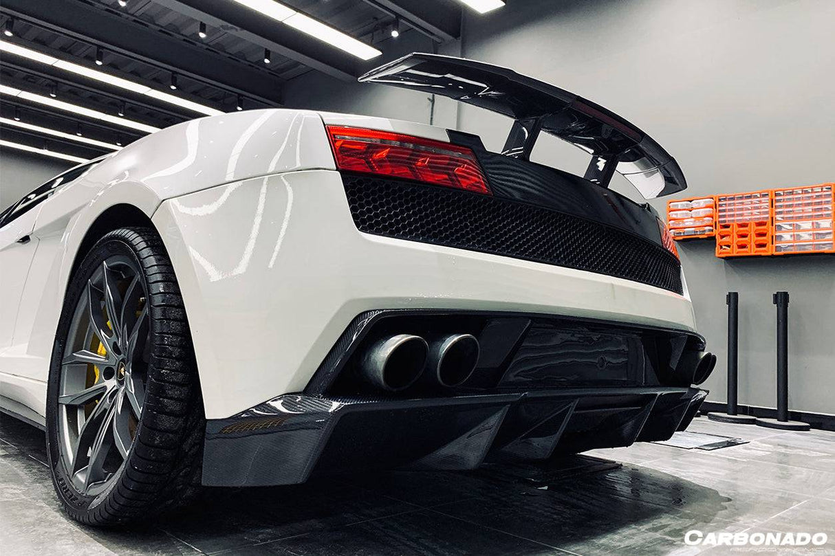 2009-2014 Lamborghini Gallardo SA Style Carbon Fiber Rear Diffuser | Fits LP550, LP560, LP570