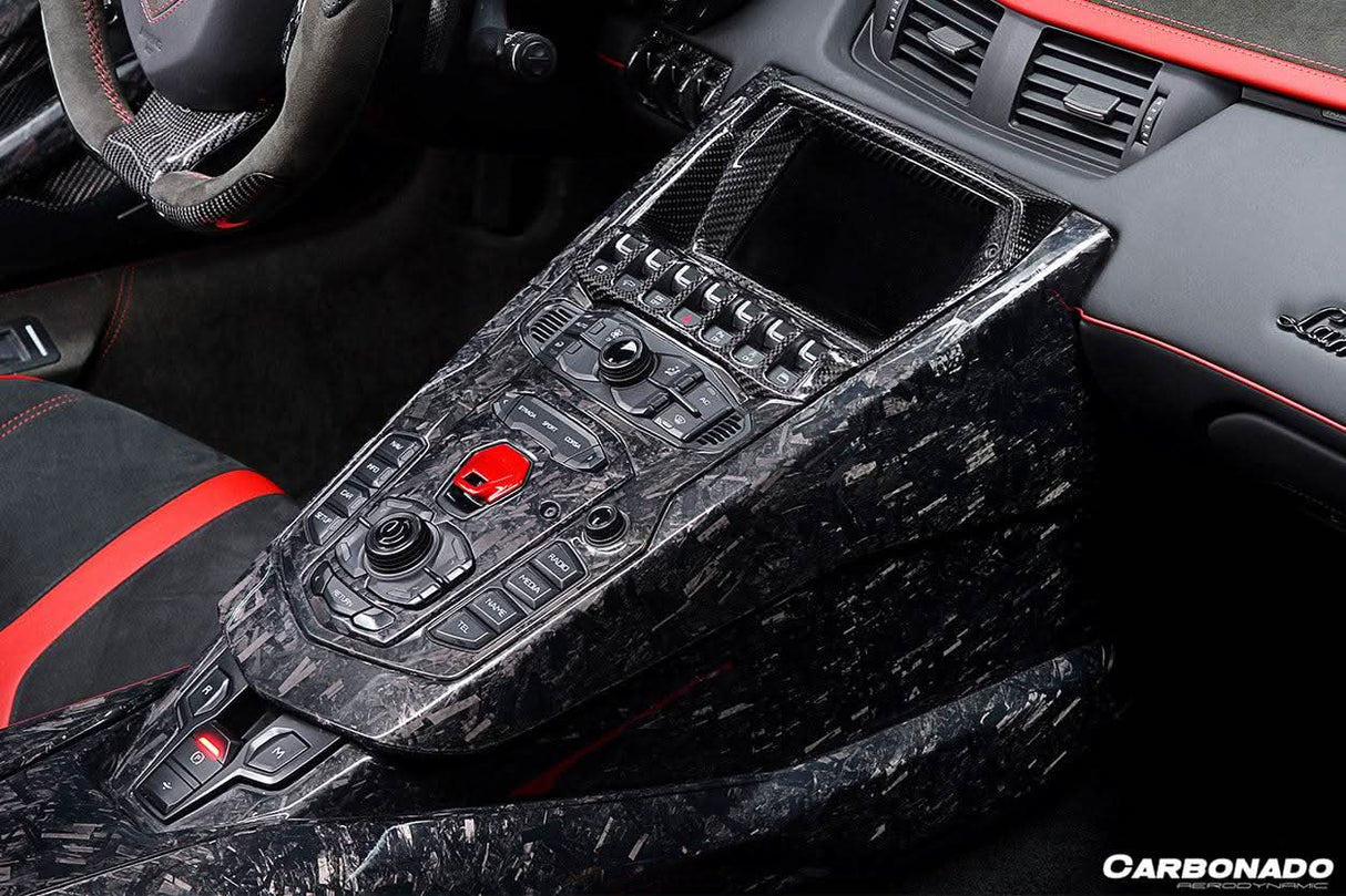 2011-2016 Lamborghini Aventador LP700 LP720 LP750 SV OE Style Carbon Fiber Navigation Screen Inner Trim (1PCS)