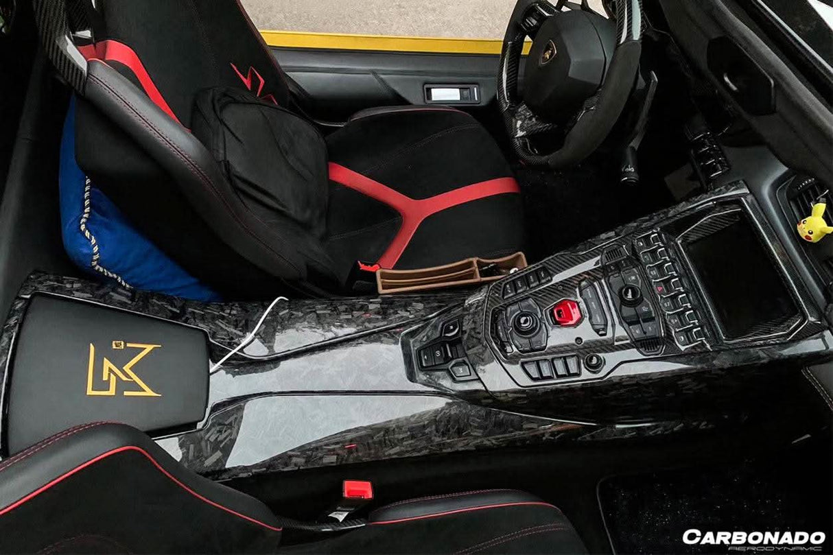 2011-2016 Lamborghini Aventador LP700 LP720 LP750 SV OE Style Carbon Fiber Navigation Screen Inner Trim (1PCS)