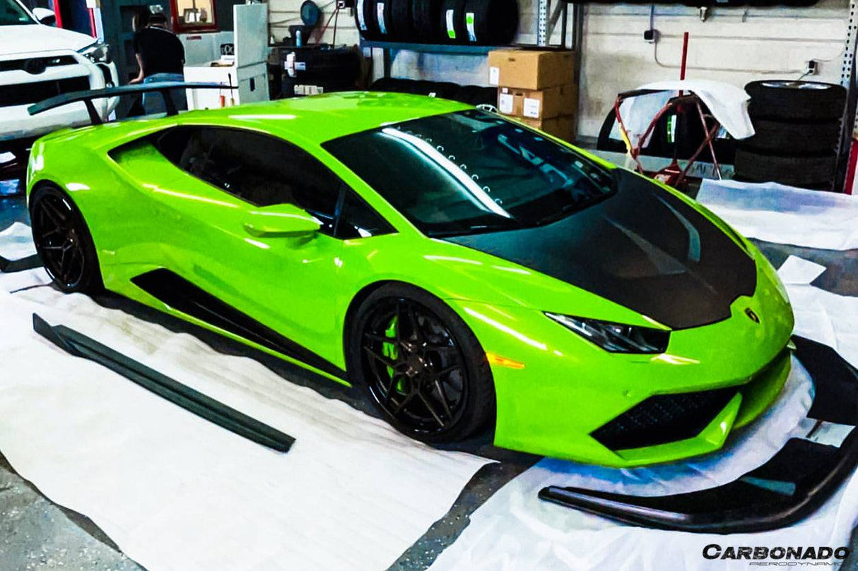 2015-2025 Lamborghini Huracan LP610 LP580 Evo Tecnica CADO Style Carbon Fiber Hood