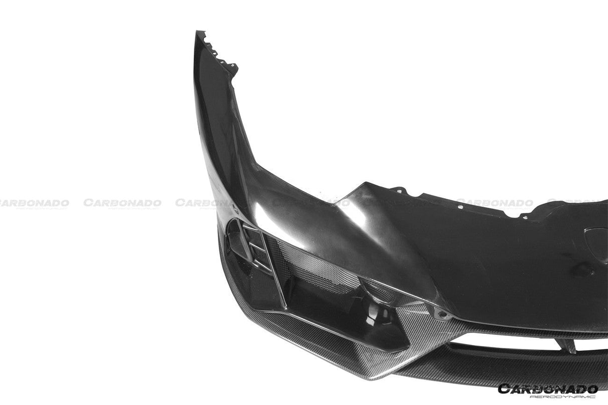2015-2025 Lamborghini Huracan LP610 LP580 Evo Tecnica EVO-4WD Style Partial Carbon Front Bumper