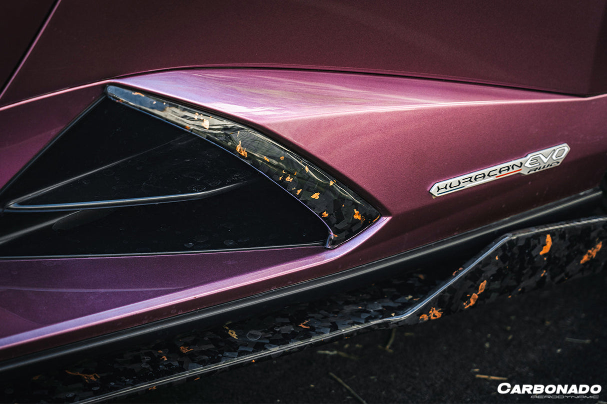 2020-2023 Lamborghini Huracan EVO OD Style DryCarbon Fiber Side Skirts