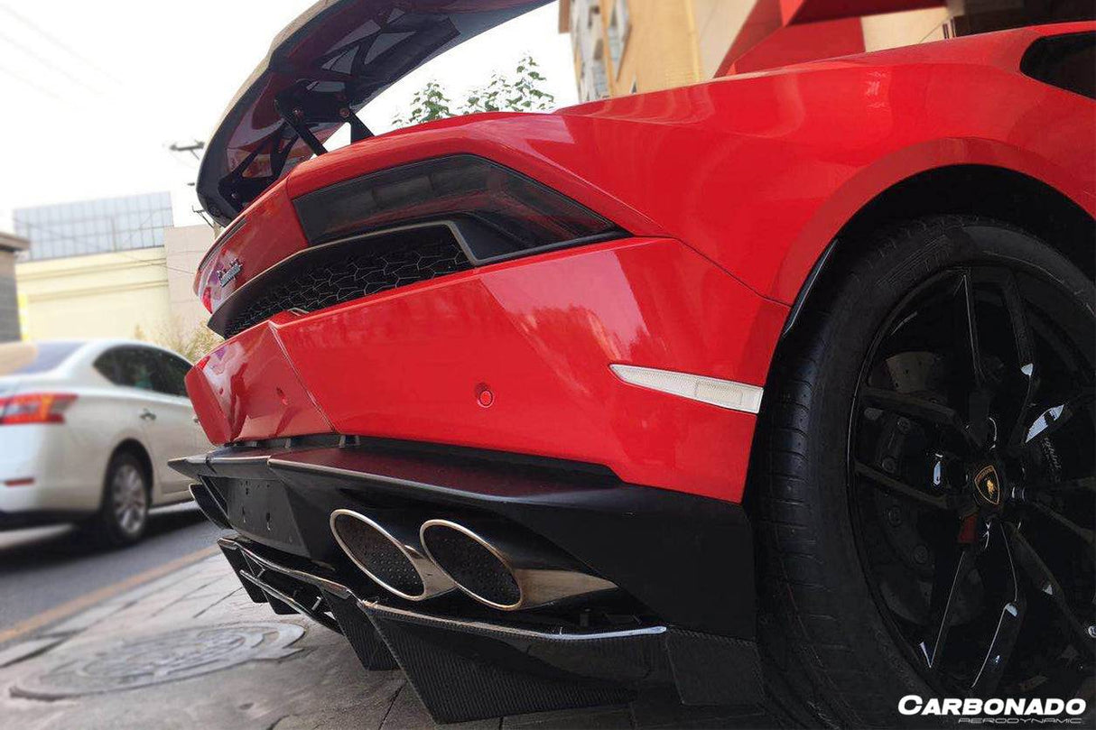 2015-2020 Lamborghini Huracan LP610 RZS Style Carbon Fiber Rear Diffuser