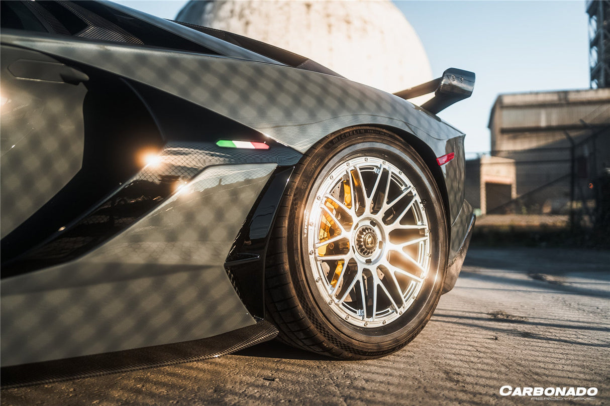 2011-2021 Lamborghini Aventador LP700 LP740 LP750 Coupe Roadster SVJ Style Part Dry Carbon Fiber Side Skirts