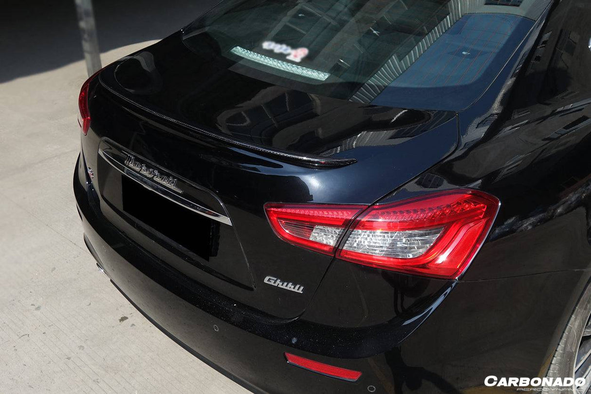 2014-2021 Maserati Ghibli S Q4 M157 W Style Trunk Spoiler