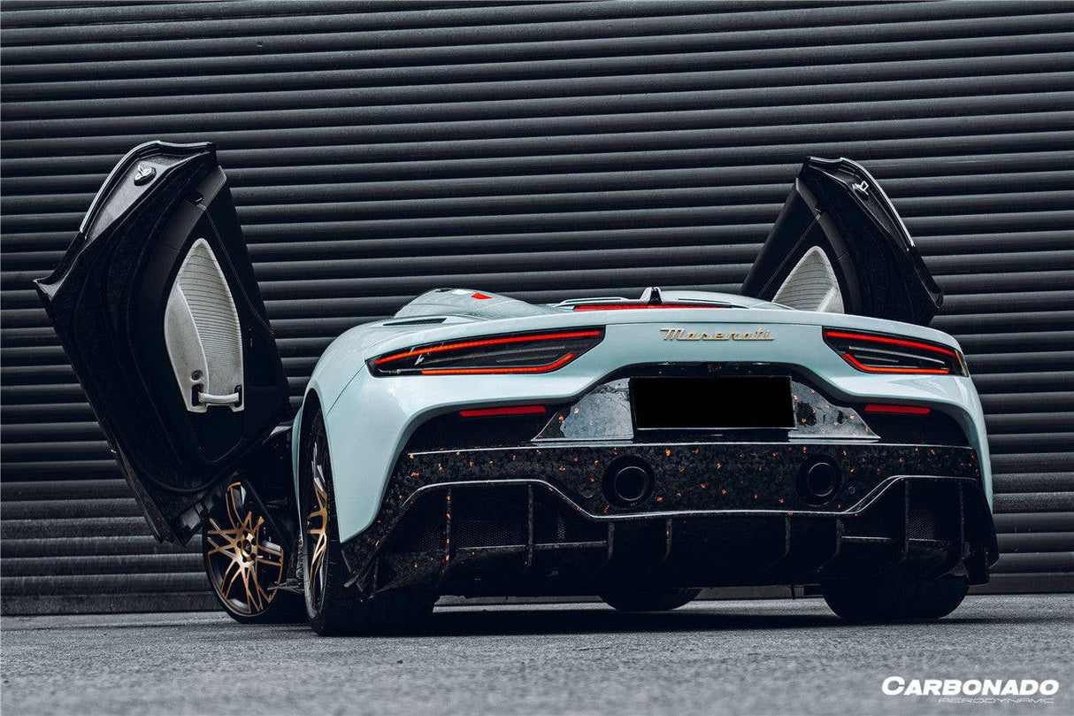 2020-UP Maserati MC20 MCPura SVD Style DRY Carbon Fiber Rear Lip Diffuser