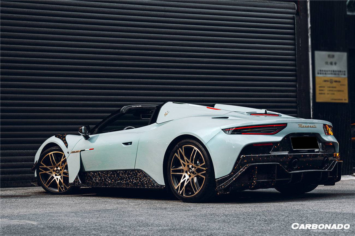 2020-UP Maserati MC20 MCPura SVD Style Dry Carbon Fiber Side Skirts