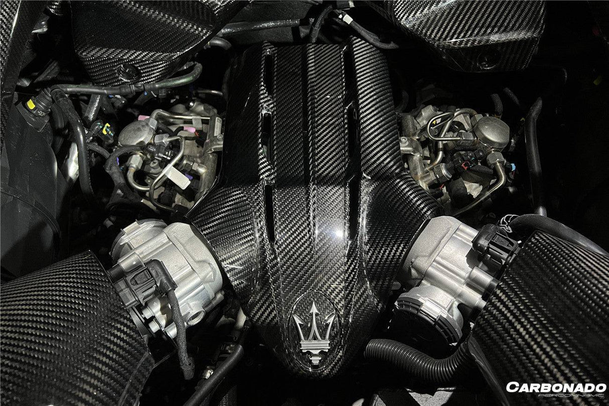 2020-UP Maserati MC20 MCPura Dry Carbon Fiber Engine Bay Room Interior