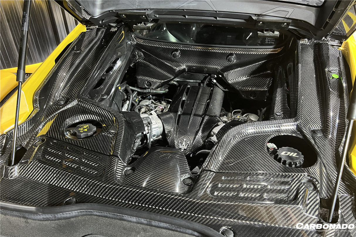 2020-UP Maserati MC20 MCPura Dry Carbon Fiber Engine Bay Room Interior