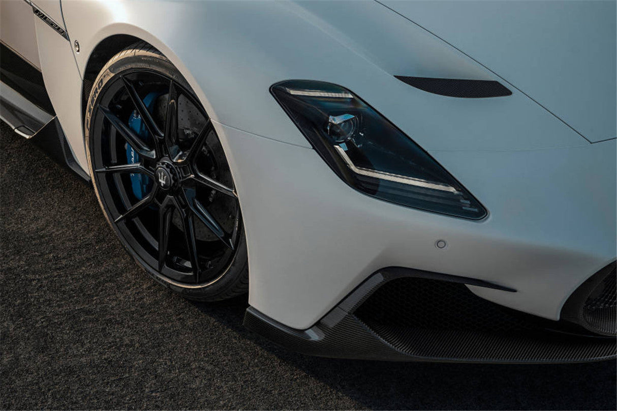 2020-2025 Maserati MC20 NVT Style Dry Carbon Fiber Front Lip Splitter