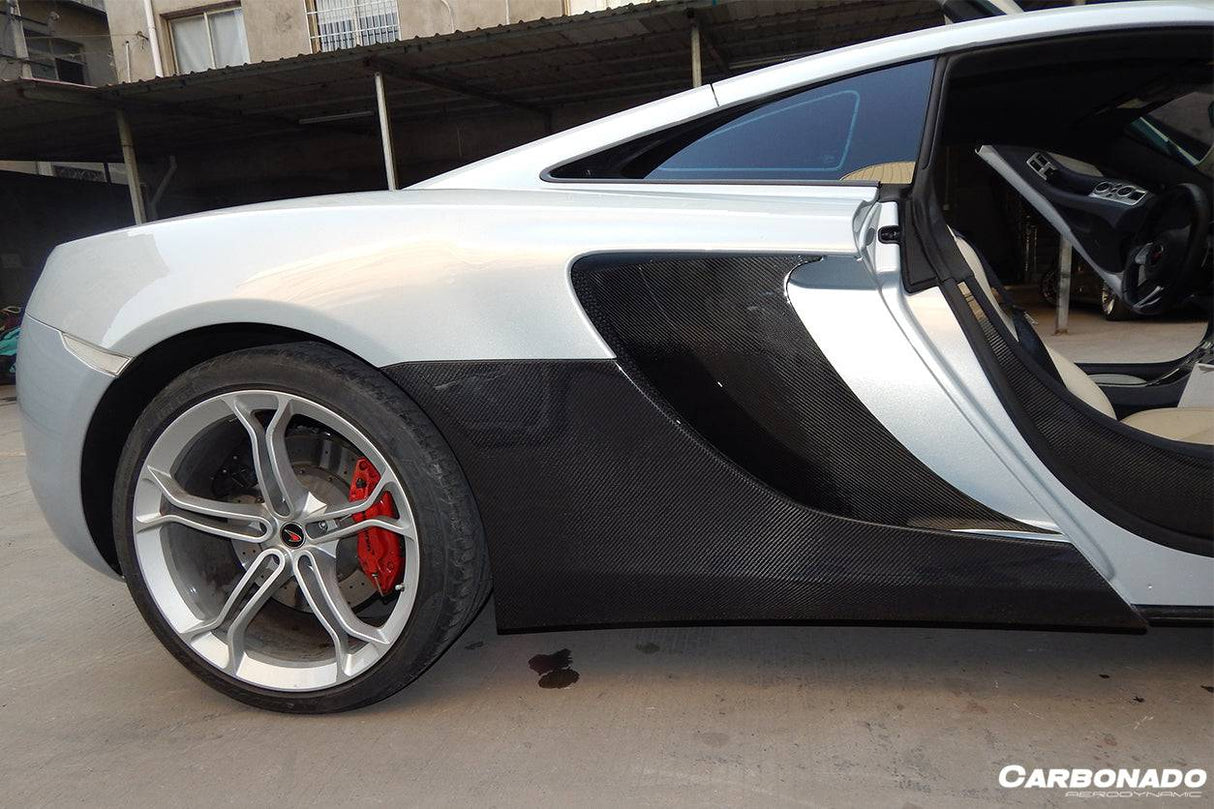 2011-2017 McLaren 650S MP4 12C OEM Style Carbon Fiber Side Skirts