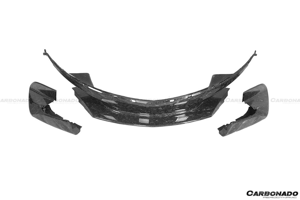 2015-2020 McLaren 540C 570S 600LT-Style Carbon Fiber Front Bumper Lip and Side Splitter