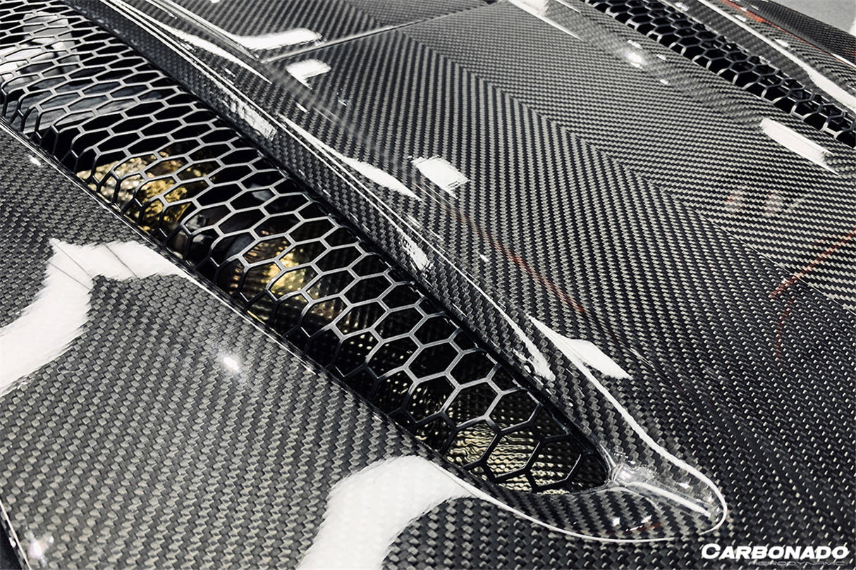 2015-2020 McLaren 540C 570S Coupe Autoclave OEM Style Dry Carbon Fiber Rear Engine Trunk Replacement