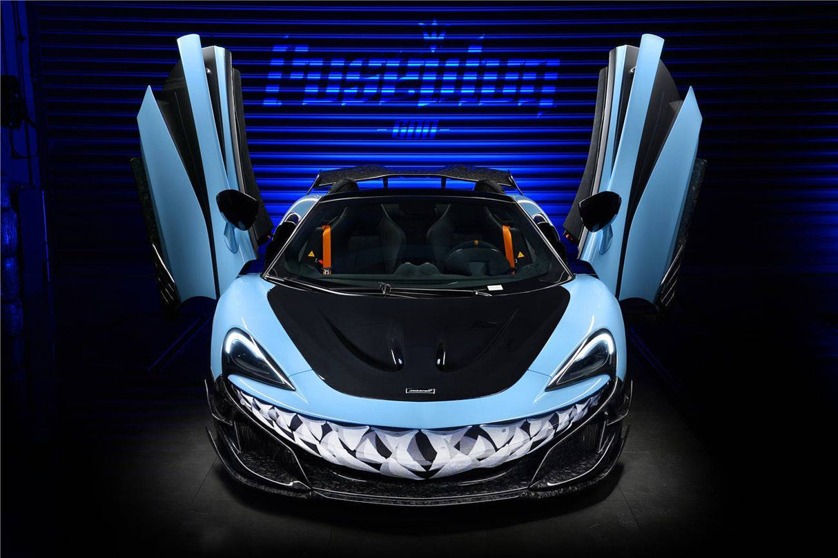 2018-2021 McLaren P1 Style Carbon Fiber Hood Carbonado (p1) Fits: 540C, 570S, 600LT, 570gt