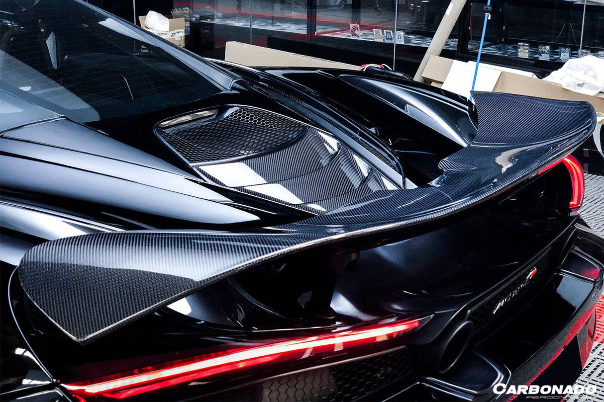 2017-2022 McLaren 720S Coupe Only DRY Carbon Fiber Engine Cover Replacement Dont Fit Spyder