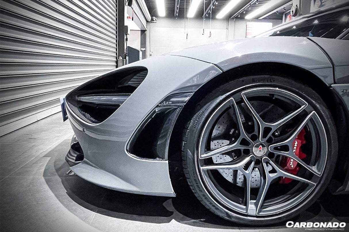 2017-2022 McLaren 720S OEM Style Dry Carbon Fiber Headlight Inserts Tim Replacement
