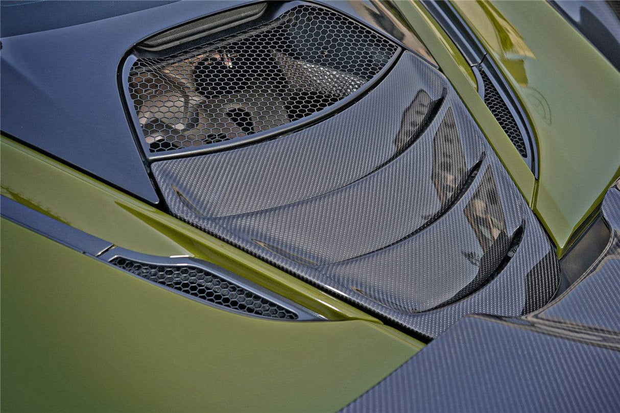 2017-2022 McLaren 720S Coupe Only DRY Carbon Fiber Engine Cover Replacement Dont Fit Spyder