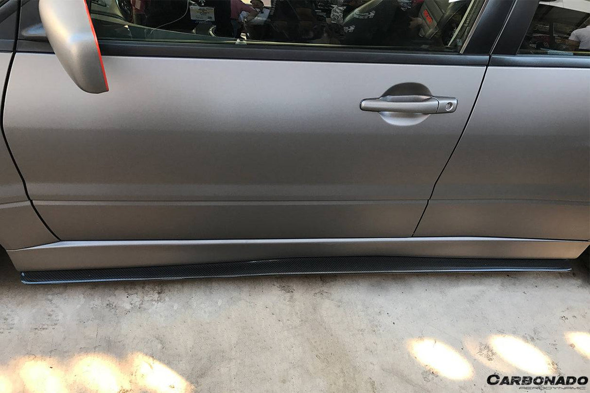2003-2006 Mitsubishi Evolution 7 8 9 RX Style Carbon Fiber Side Skirts