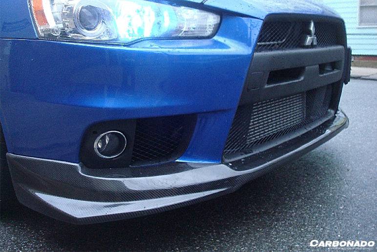 2008-2016 Mitsubishi Evolution evo 10 X BS Style Carbon Fiber Front Lip