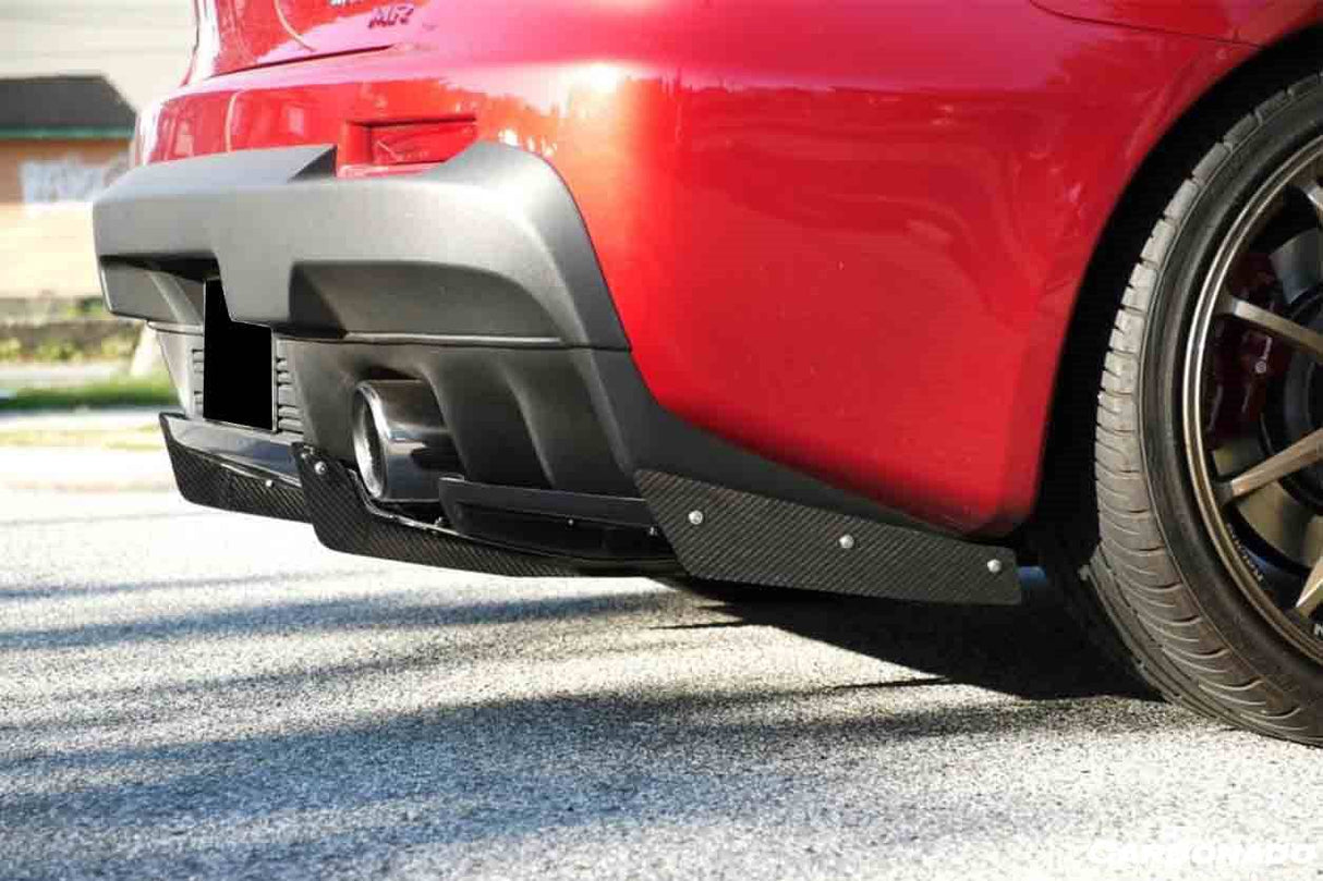 2008-2016 Mitsubishi Evolution EVO 10 X VRS Style Carbon Fiber Rear Diffuser