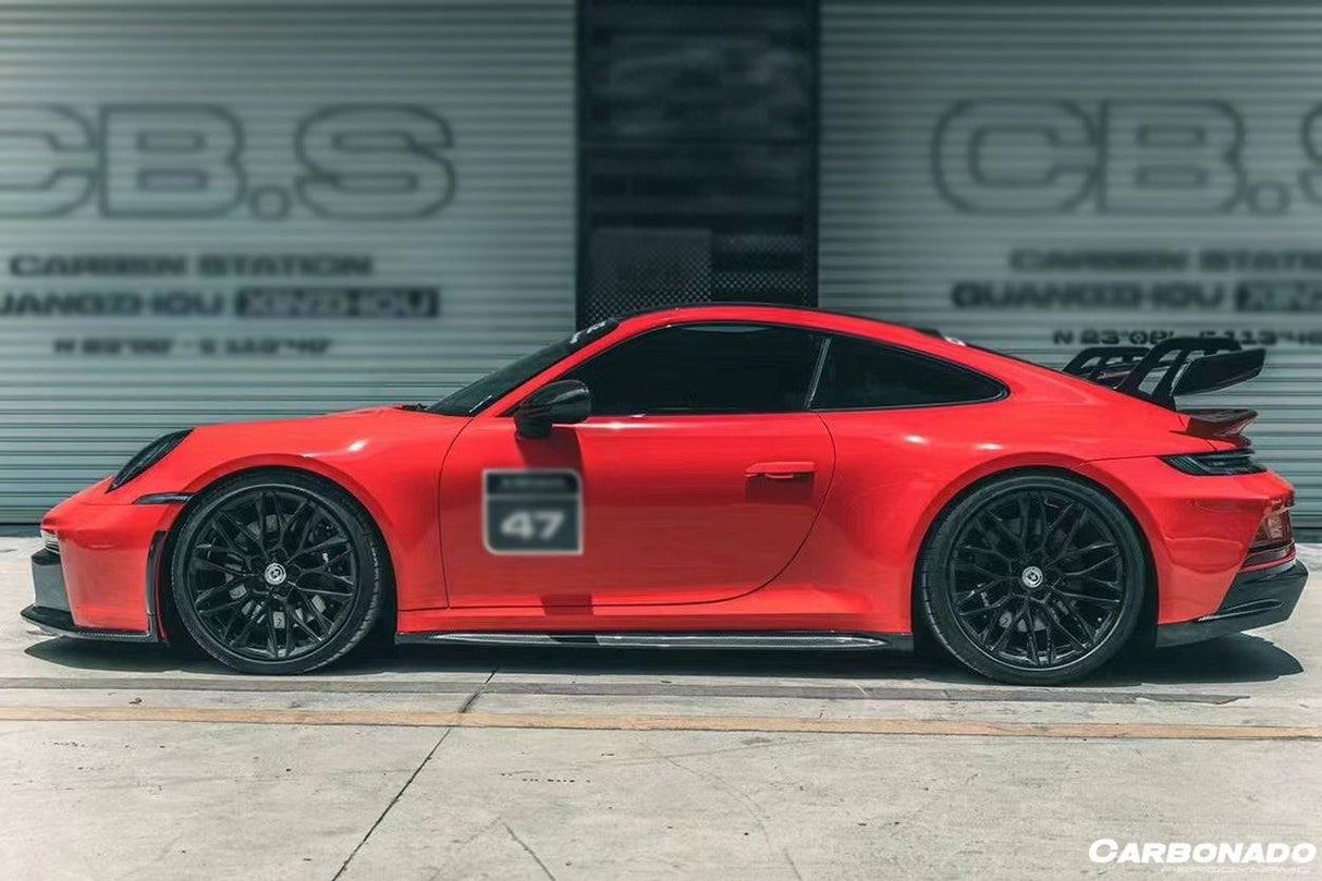 2019-2024 Porsche 911 992 Carrera& S 4 4S Targa Cabriolet GT3 Style Side Skirts
