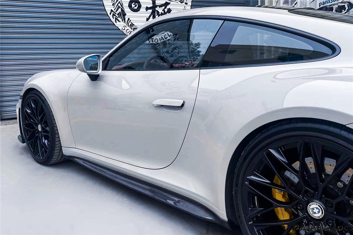 2019-2024 Porsche 911 992 Carrera& S 4 4S Targa Cabriolet GT3 Style Side Skirts