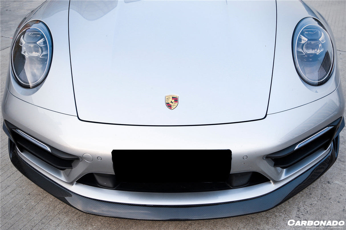 2019-2024 Porsche 911 992 Carrera Targa Sport Design Bumper WP Style Dry Carbon Fiber Front Lip